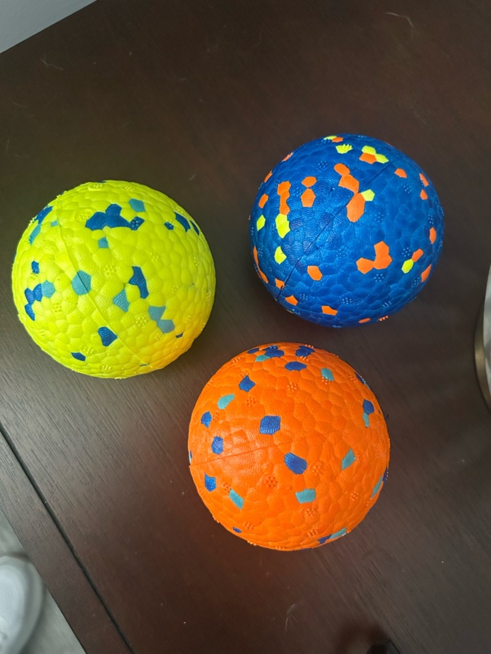 3-Heavy Duty Dog Ball for Aggressive Chewers, Durable Rubber Chew Toy, 3-Inch